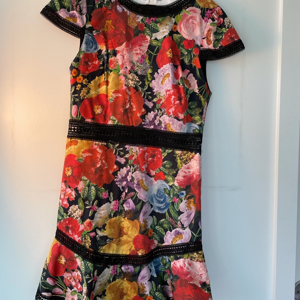 Floral Alice and Olivia lace dress. Size 8
